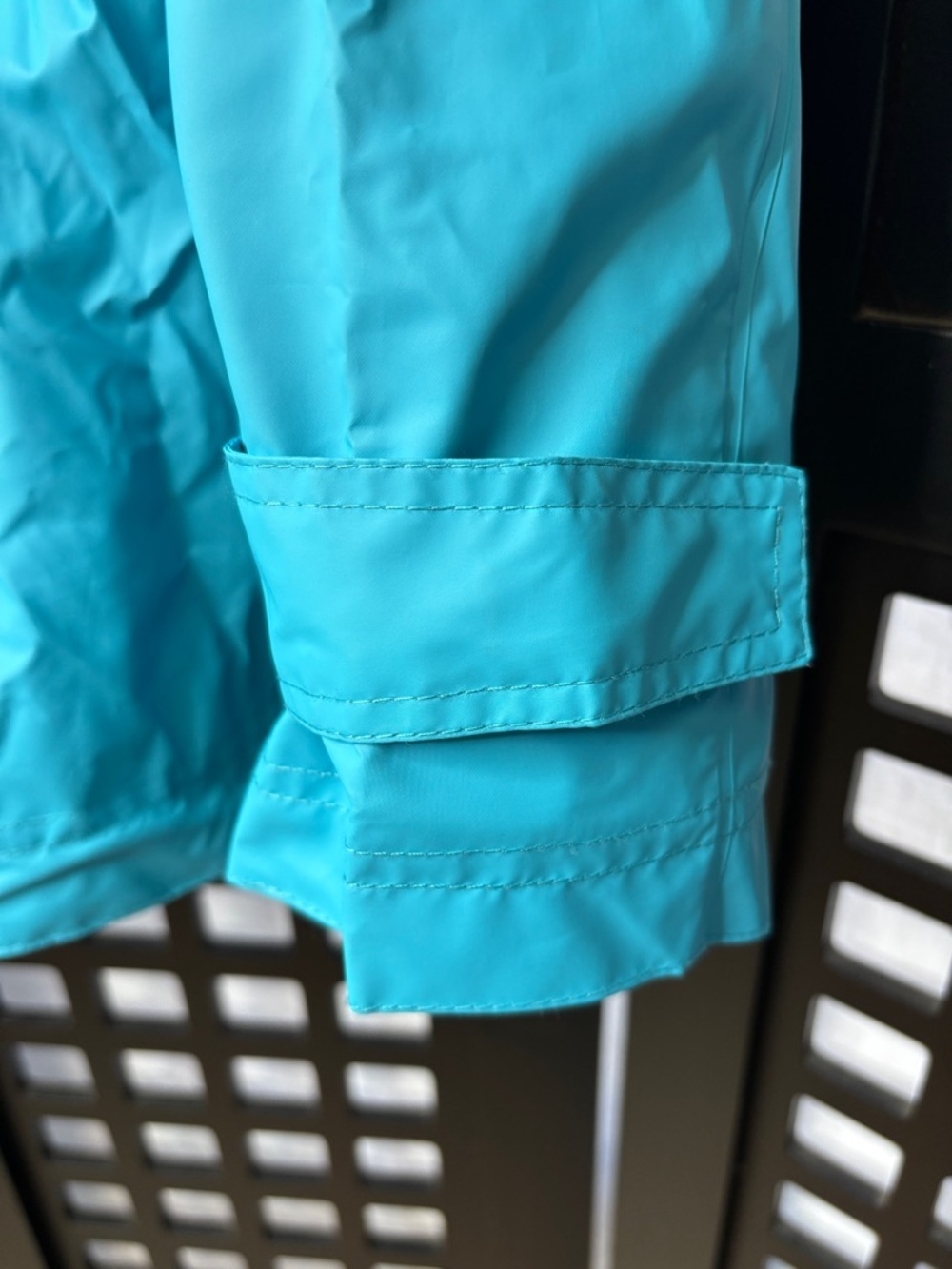 💙 Charles River Rain Jacket Women's Small Turquoise Hooded Waterproof NWT 💙 - Picture 4 of 11